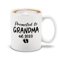 thumbnail image 1 of Shop4Ever Promoted To Grandma Est 2023 Ceramic Coffee Tea Mug Cup 11 oz. Funny Gift for Her, New Grandma, New Grandmother, New Gammy (White Handle 11 oz.), 1 of 4