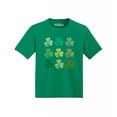 thumbnail image 1 of Shop4Ever Shamrock Green Clovers St. Patrick's Day Toddler's Cotton T-Shirt 4T Green, 1 of 6