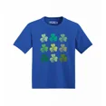 thumbnail image 1 of Shop4Ever Shamrock Green Clovers St. Patrick's Day Toddler's Cotton T-Shirt 4T Royal Blue, 1 of 6