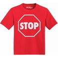 thumbnail image 1 of Shop4Ever Stop Sign Traffic Stop Cotton Toddler's Cotton T-Shirt 5T/6T Red, 1 of 6