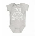 thumbnail image 1 of Shop4Ever Taco Bout Cute Baby's Bodysuit Infant Cotton Romper 6 Months Heather Grey, 1 of 5