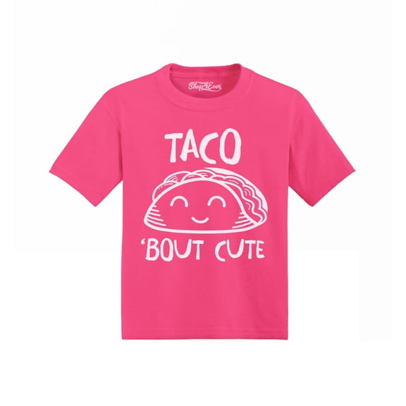 Shop4Ever Taco Bout Cute Toddler's Cotton T-Shirt 3T Hot Pink