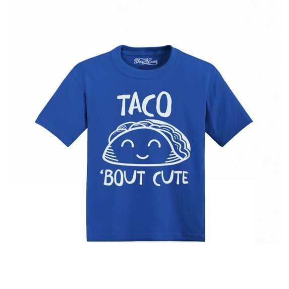 Shop4Ever Taco Bout Cute Toddler's Cotton T-Shirt 5T/6T Royal Blue