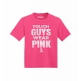 thumbnail image 1 of Shop4Ever Tough Guys Wear Pink Toddler's Cotton T-Shirt 2T Hot Pink, 1 of 6