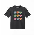 thumbnail image 1 of Shop4Ever Valentine's Day Candy Hearts Toddler's Cotton T-Shirt 3T Black, 1 of 6