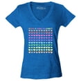 thumbnail image 1 of Shop4Ever Women's 100 Days of School and Loving It! Slim Fit V-Neck T-Shirt X-Small Heather Royal Blue, 1 of 5