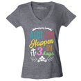 thumbnail image 1 of Shop4Ever Women's A Lot Can Happen in 3 Days Easter Christian Slim Fit V-Neck T-Shirt Large Heather Charcoal, 1 of 5