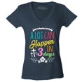 thumbnail image 1 of Shop4Ever Women's A Lot Can Happen in 3 Days Easter Christian Slim Fit V-Neck T-Shirt Medium Charcoal, 1 of 5