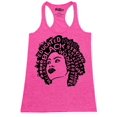 thumbnail image 1 of Shop4Ever Women's African American Woman Afro Word Cloud Racerback Tank Top X-Large Fuchsia, 1 of 5