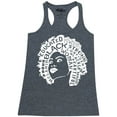 thumbnail image 1 of Shop4Ever Women's African American Woman Afro Word Cloud Racerback Tank Top X-Small Charcoal, 1 of 5