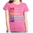 thumbnail image 1 of Shop4Ever Women's Always Unique Autism Awareness Graphic T-Shirt Medium Azalea Pink, 1 of 5