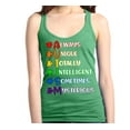 thumbnail image 1 of Shop4Ever Women's Always Unique Autism Awareness Racerback Tank Top XX-Large Kelly Green, 1 of 5
