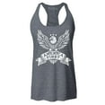 thumbnail image 1 of Shop4Ever Women's America First Eagle USA Patriotic Racerback Tank Top X-Large Charcoal, 1 of 5