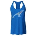 thumbnail image 1 of Shop4Ever Women's Autism Awareness Dinosaur Word Cloud Racerback Tank Top X-Large Royal Blue, 1 of 5