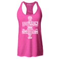 thumbnail image 1 of Shop4Ever Women's Autism Awareness Puzzle Piece Word Cloud Racerback Tank Top Large Fuchsia, 1 of 5