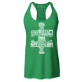 thumbnail image 1 of Shop4Ever Women's Autism Awareness Puzzle Piece Word Cloud Racerback Tank Top XX-Large Kelly Green, 1 of 5