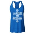 thumbnail image 1 of Shop4Ever Women's Autism Awareness Puzzle Piece Word Cloud Racerback Tank Top XX-Large Royal Blue, 1 of 5