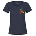 thumbnail image 1 of Shop4Ever Women's Autism Awareness Puzzle Ribbon Pocket Size Graphic T-Shirt XX-Large Navy, 1 of 5