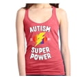 thumbnail image 1 of Shop4Ever Women's Autism Is My Super Power Autism Awareness Racerback Tank Top Medium Red, 1 of 5