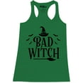 thumbnail image 1 of Shop4Ever Women's Bad Witch "BLACK" Halloween Costume Racerback Tank Top X-Small Kelly Green, 1 of 5