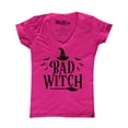 thumbnail image 1 of Shop4Ever Women's Bad Witch "BLACK" Halloween Costume Slim Fit V-Neck T-Shirt X-Small Pink, 1 of 5