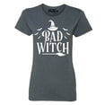 thumbnail image 1 of Shop4Ever Women's Bad Witch "WHITE" Halloween Costume Graphic T-Shirt X-Large Dark Heather, 1 of 5