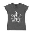 thumbnail image 1 of Shop4Ever Women's Bad Witch "WHITE" Halloween Costume Slim Fit V-Neck T-Shirt X-Large Heather Charcoal, 1 of 5