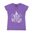 thumbnail image 1 of Shop4Ever Women's Bad Witch "WHITE" Halloween Costume Slim Fit V-Neck T-Shirt X-Small Heather Purple, 1 of 5