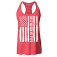 thumbnail image 1 of Shop4Ever Women's Best Husband Ever American Flag Patriotic Racerback Tank Top Medium Red, 1 of 5