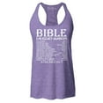 thumbnail image 1 of Shop4Ever Women's Bible Emergency Numbers Verses Available 24/7 Racerback Tank Top XX-Large Purple, 1 of 5