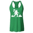 thumbnail image 1 of Shop4Ever Women's Big Foot with Heart Balloons Racerback Tank Top X-Small Kelly Green, 1 of 5