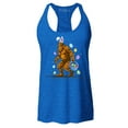 thumbnail image 1 of Shop4Ever Women's Bigfoot with Easter Basket and Eggs Funny Racerback Tank Top X-Large Royal Blue, 1 of 5