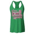 thumbnail image 1 of Shop4Ever Women's Breast Cancer Support Fight Ribbon Awareness Racerback Tank Top X-Large Kelly Green, 1 of 5