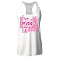 thumbnail image 1 of Shop4Ever Women's Breast Cancer Support Fight Ribbon Awareness Racerback Tank Top X-Small White, 1 of 5