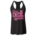 thumbnail image 1 of Shop4Ever Women's Breast Cancer Support Fight Ribbon Awareness Racerback Tank Top XX-Large Black, 1 of 5