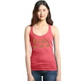 thumbnail image 1 of Shop4Ever Women's Bride Heart Arrow Gold Bridal Wedding Racerback Tank Top X-Small Red, 1 of 5