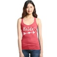thumbnail image 1 of Shop4Ever Women's Bride Heart Arrow White Bridal Wedding Racerback Tank Top XX-Large Red, 1 of 5