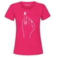 thumbnail image 1 of Shop4Ever Women's Bride's Wedding Ring Finger Engagement Graphic T-Shirt X-Large Heliconia Pink, 1 of 5