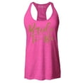 thumbnail image 1 of Shop4Ever Women's Bride's Wedding Ring Finger Engagement Racerback Tank Top X-Large Fuchsia, 1 of 5