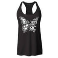 thumbnail image 1 of Shop4Ever Women's Butterfly Verse I Can Do All Things Through Christ Racerback Tank Top Large Black, 1 of 5