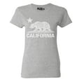 thumbnail image 1 of Shop4Ever Women's California Vintage Bear Graphic T-Shirt X-Large Sports Grey, 1 of 5