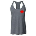 thumbnail image 1 of Shop4Ever Women's Canada Red Maple Leaf Pocket Size Canadian Racerback Tank Top X-Large Charcoal, 1 of 5