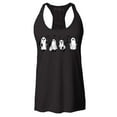 thumbnail image 1 of Shop4Ever Women's Cat Ghosts Halloween Racerback Tank Top X-Small Black, 1 of 5