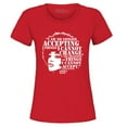 thumbnail image 1 of Shop4Ever Women's Changing The Things I Cannot Accept Angela Davis Graphic T-Shirt Small Red, 1 of 5