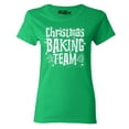 thumbnail image 1 of Shop4Ever Women's Christmas Baking Team WHITE Graphic T-Shirt Medium Irish Green, 1 of 5