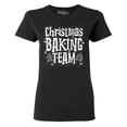thumbnail image 1 of Shop4Ever Women's Christmas Baking Team WHITE Graphic T-Shirt Small Black, 1 of 5