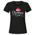 thumbnail image 1 of Shop4Ever Women's Christmas Crew Matching Xmas Holiday Graphic T-Shirt Small Black, 1 of 5