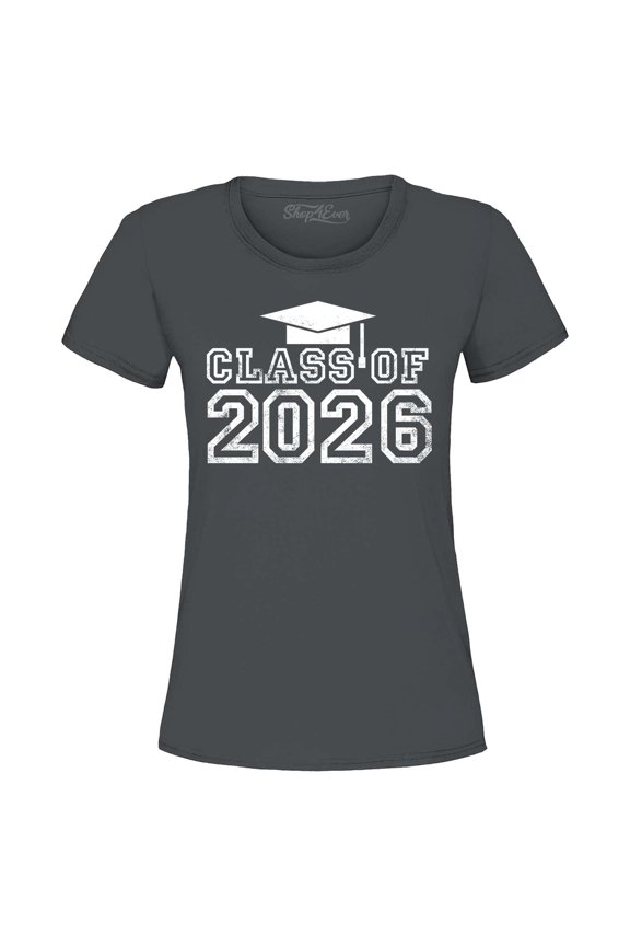 Women's Class of 2026 Graphic T-Shirt XX-Large Charcoal