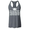 thumbnail image 1 of Shop4Ever Women's Class of 2026 Racerback Tank Top Small Charcoal, 1 of 5