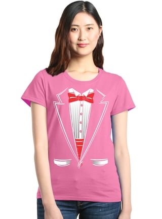 Tuxedo T-Shirt Skull Halloween Prom Bowtie Vintage Women's T-Shirt